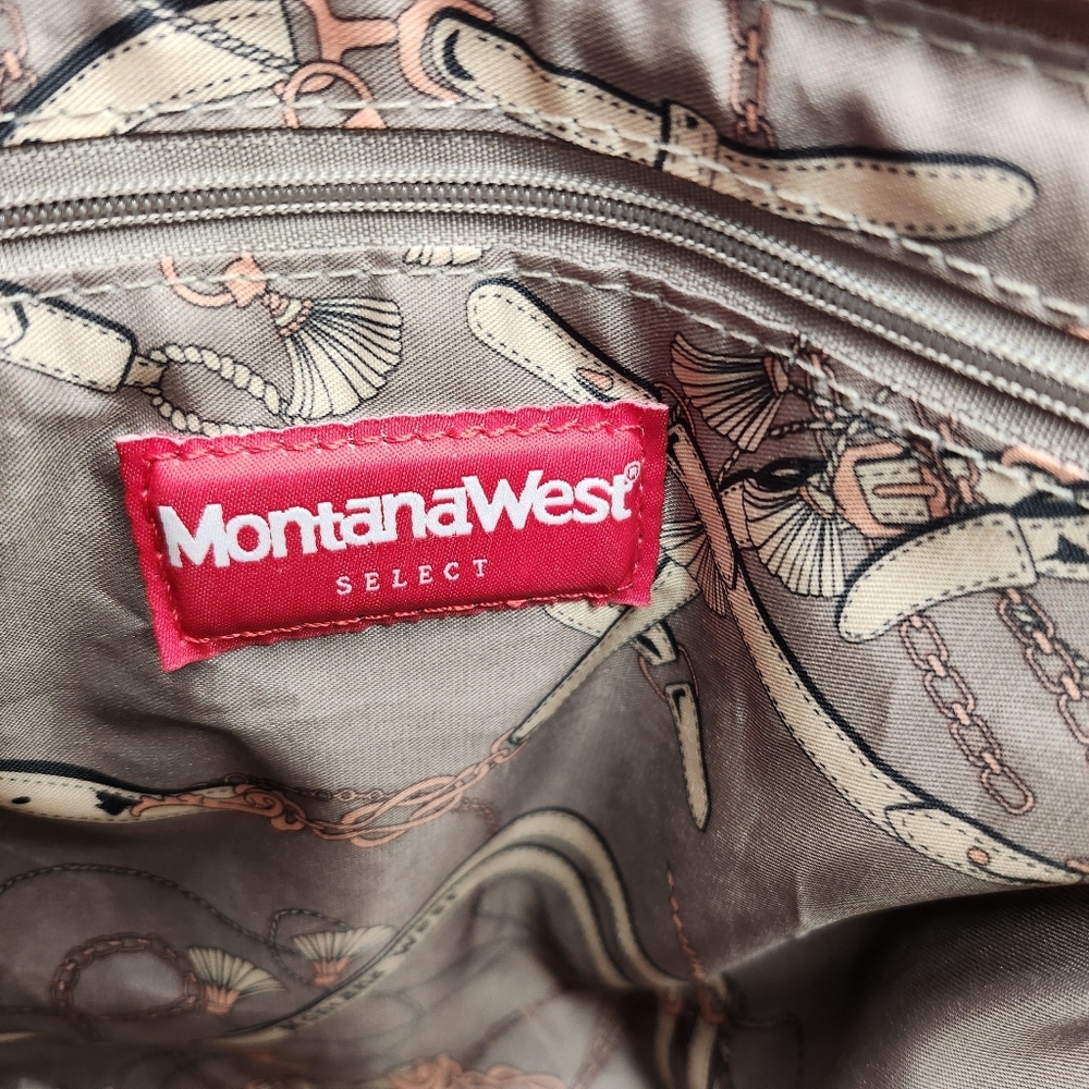 Montana West Vegan Slouch Brown Shoulder Bag - Picture 9 of 9